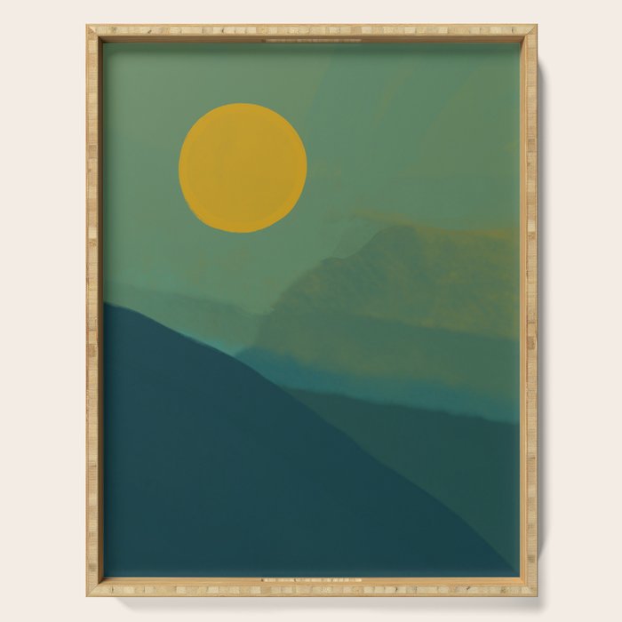 The Hills Felt Green That Evening Serving Tray Gallery Image 1