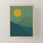 The Hills Felt Green That Evening Mini Art Print Gallery Image 1