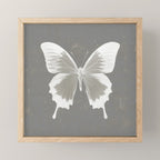 Butterfly on grunge surface Mini Art Print Gallery Image 1