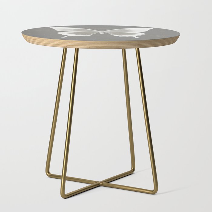 Butterfly on grunge surface Side Table Gallery Image 1
