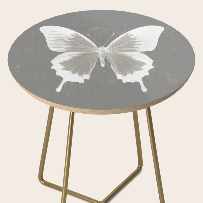 Butterfly on grunge surface Side Table Gallery Image 2