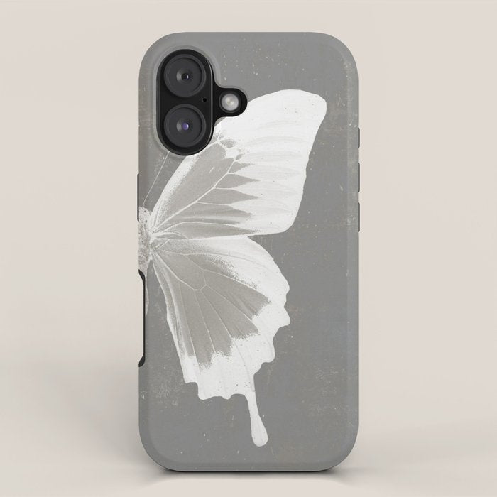 Butterfly on grunge surface iPhone Case Gallery Image 1