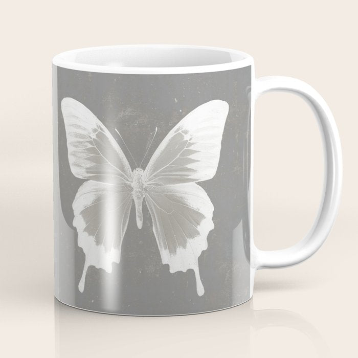 Butterfly on grunge surface Coffee Mug Gallery Image 1