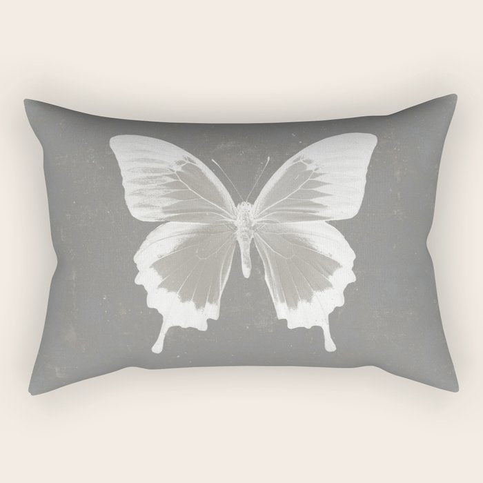 Butterfly on grunge surface Rectangular Pillow Gallery Image 1