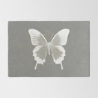 Butterfly on grunge surface Rug Gallery Image 2