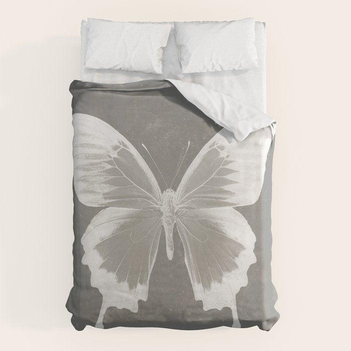 Butterfly on grunge surface Duvet Cover Gallery Image 6
