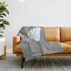 Butterfly on grunge surface Throw Blanket Gallery Image 1