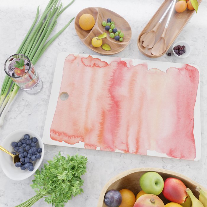 Watercolor Painting Abstract Art Valourine 141122 Abstract 14 Cutting Board Gallery Image 2