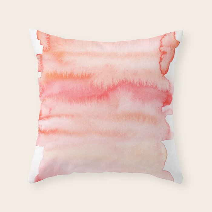 Watercolor Painting Abstract Art Valourine 141122 Abstract 14 Throw Pillow Gallery Image 6