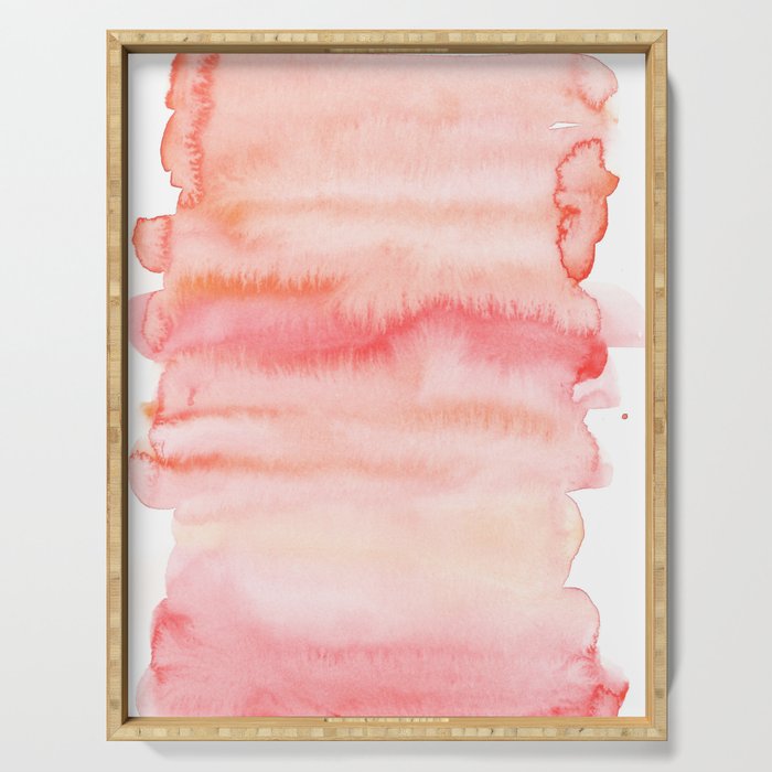 Watercolor Painting Abstract Art Valourine 141122 Abstract 14 Serving Tray Gallery Image 1