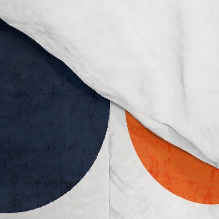 navy and orange dots Comforter Gallery Image 4