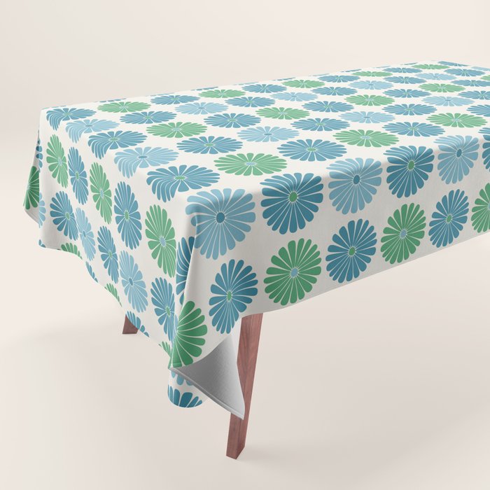 Retro Summer Daisies VI Tablecloth Gallery Image 1