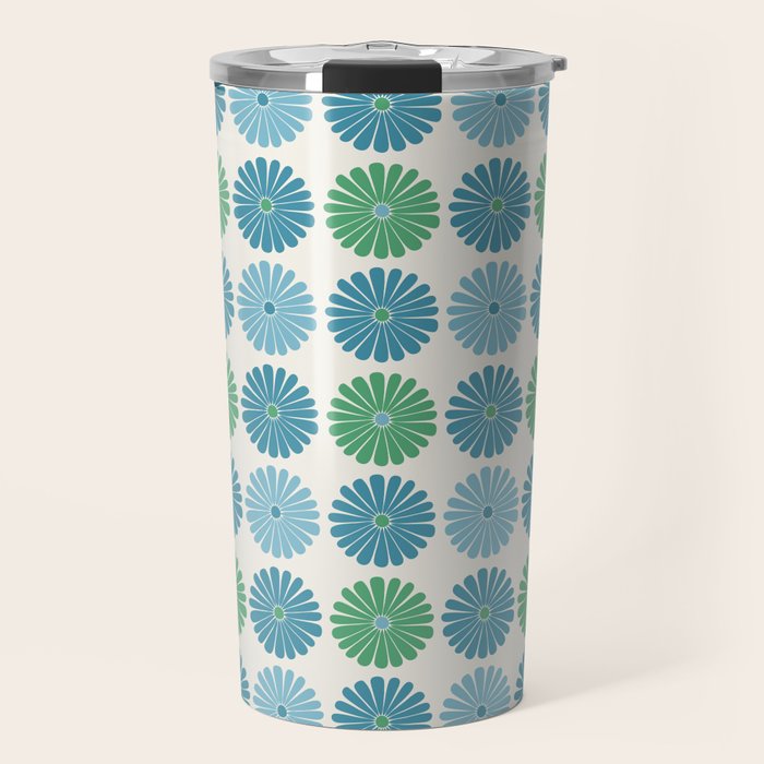 Retro Summer Daisies VI Travel Mug Gallery Image 1