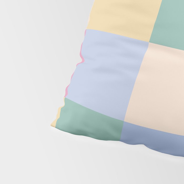 Bold Pastel Checks Pattern - Large XXXII Pillow Sham Gallery Image 4