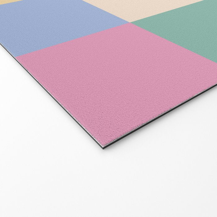 Bold Pastel Checks Pattern - Large XXXII Welcome Mat Gallery Image 2