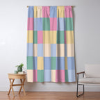 Bold Pastel Checks Pattern - Large XXXII Window Curtain Gallery Image 5