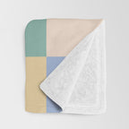 Bold Pastel Checks Pattern - Large XXXII Throw Blanket Gallery Image 3