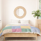 Bold Pastel Checks Pattern - Large XXXII Duvet Cover Gallery Image 3