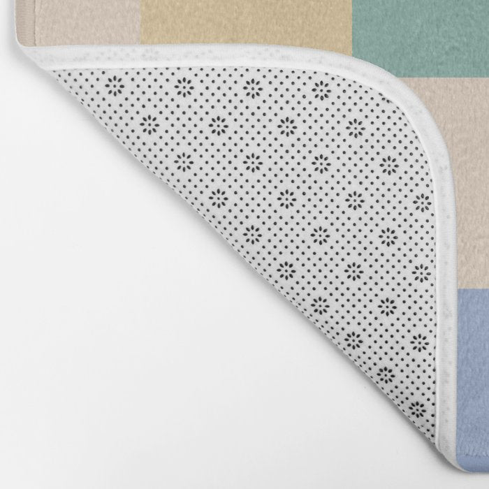 Bold Pastel Checks Pattern - Large XXXII Bath Mat Gallery Image 2