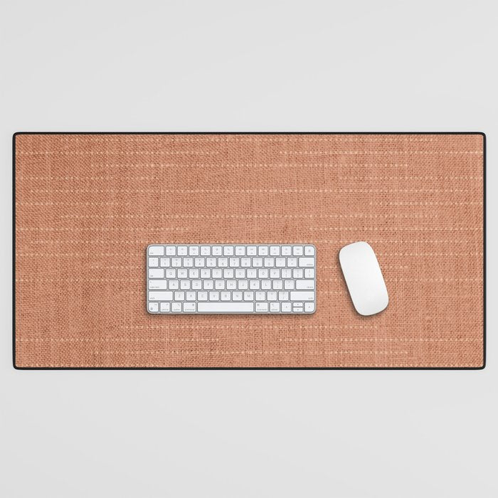 Minimalist Earthy Boho Chic Terracotta Desk Mat Gallery Image 1