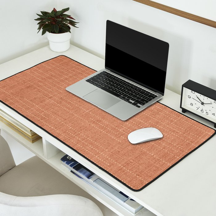 Minimalist Earthy Boho Chic Terracotta Desk Mat Gallery Image 2