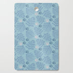 Winter & Woodsy Pine Trees in Warm Blue Cutting Board Gallery Image 1