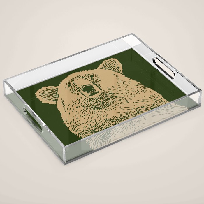 Kodiak Bear Acrylic Tray Gallery Image 1