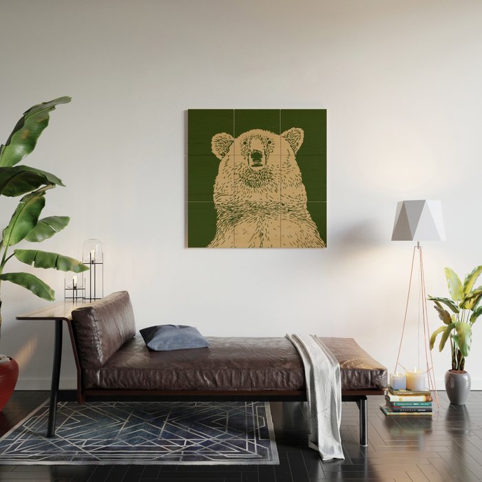 Kodiak Bear Wood Wall Art Gallery Image 2