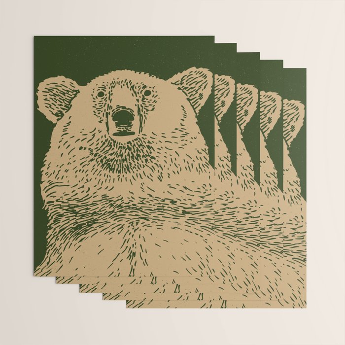 Kodiak Bear Wrapping Paper Gallery Image 3