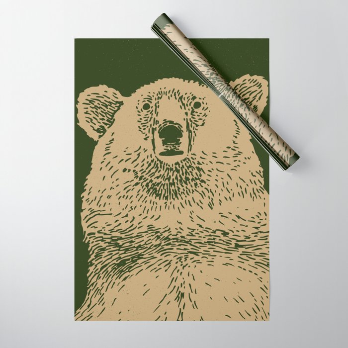 Kodiak Bear Wrapping Paper Gallery Image 1