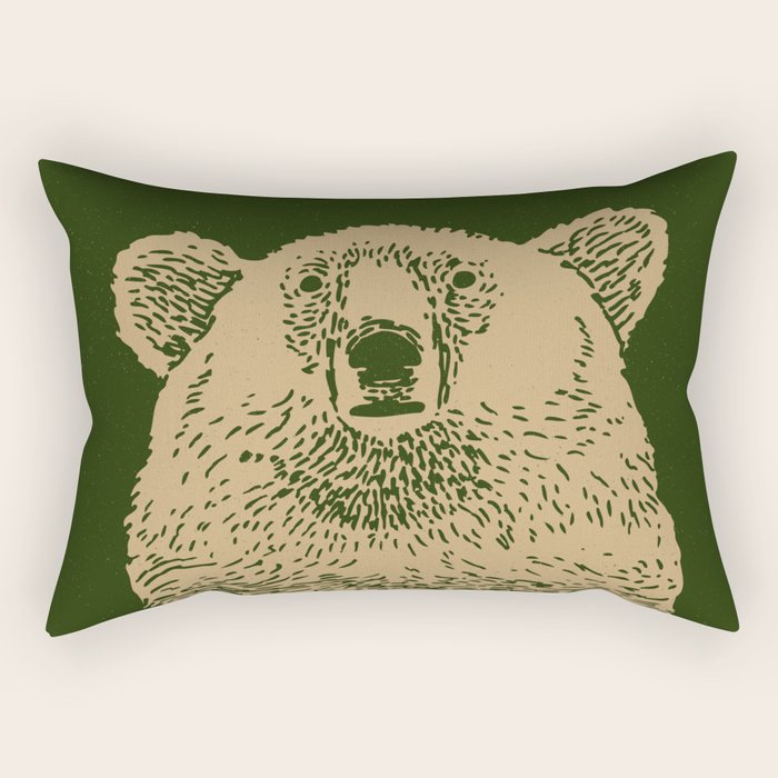Kodiak Bear Rectangular Pillow Gallery Image 2