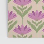 Violet Bloom - Bold Botanical Floral Pattern Poster Gallery Image 3