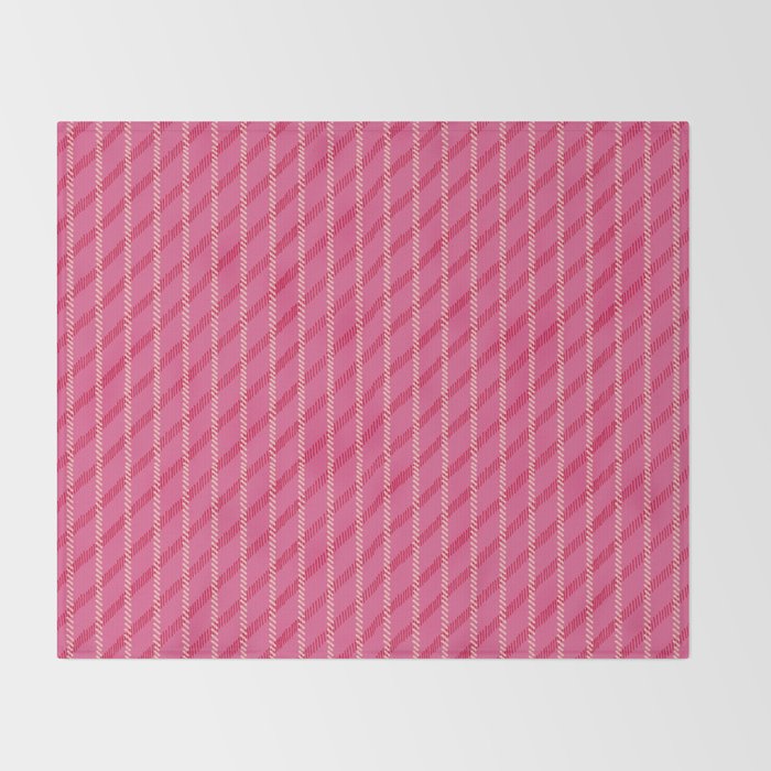 Playful Pink Plaid Throw Blanket Gallery Image 2