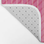 Playful Pink Plaid Bath Mat Gallery Image 2