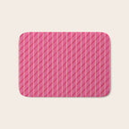 Playful Pink Plaid Bath Mat Gallery Image 1