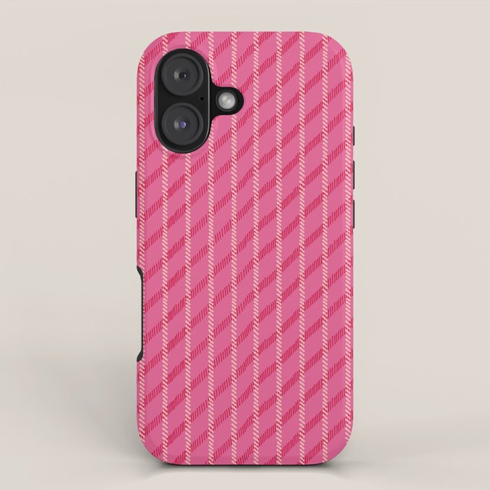 Playful Pink Plaid iPhone Case Gallery Image 1