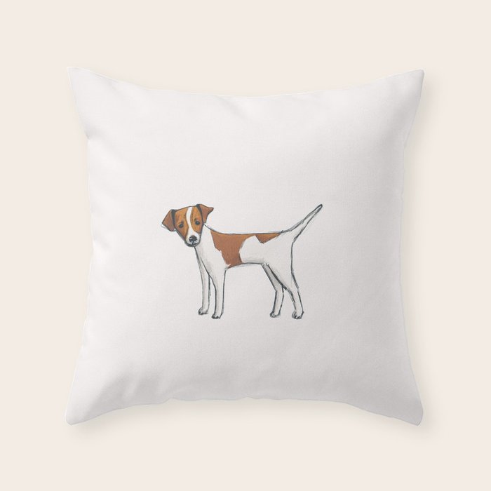 Russ the dog Throw Pillow Gallery Image 6