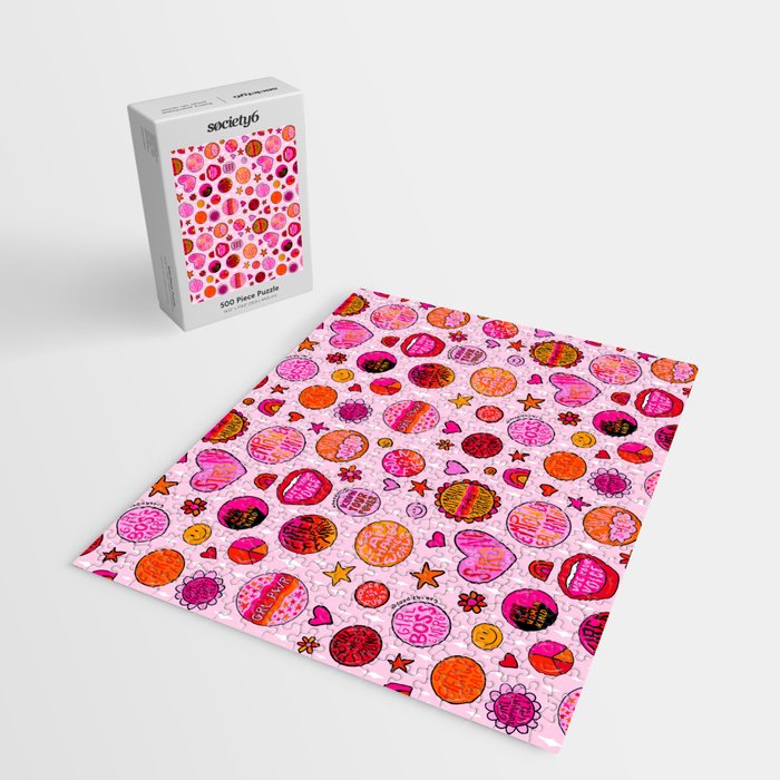 Feminist Buttons Jigsaw Puzzle Gallery Image 2