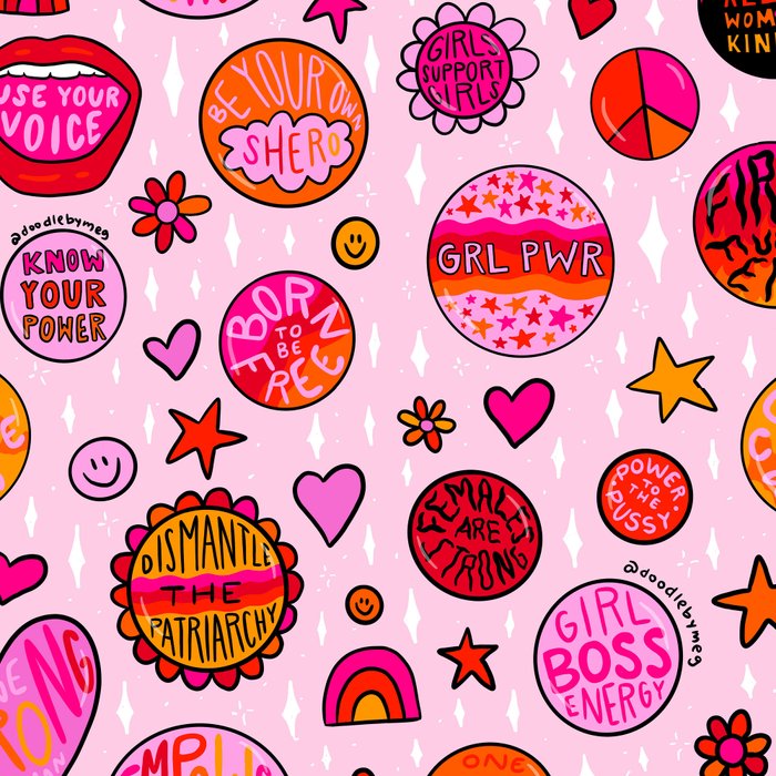 Feminist Buttons Coffee Mug Gallery Image 2