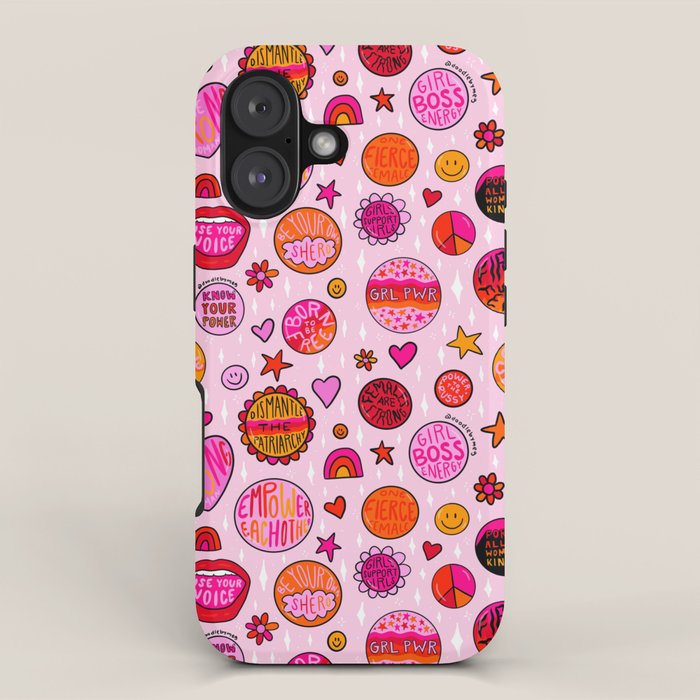 Feminist Buttons iPhone Case Gallery Image 1