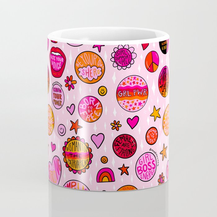 Feminist Buttons Coffee Mug Gallery Image 4
