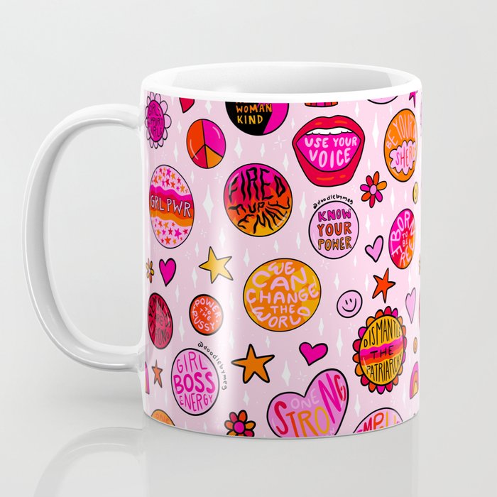 Feminist Buttons Coffee Mug Gallery Image 3