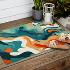 Colorful Tides Outdoor Rug Gallery Image 2