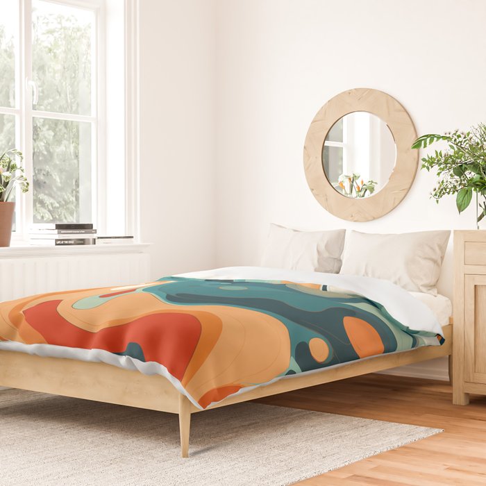 Colorful Tides Duvet Cover Gallery Image 2