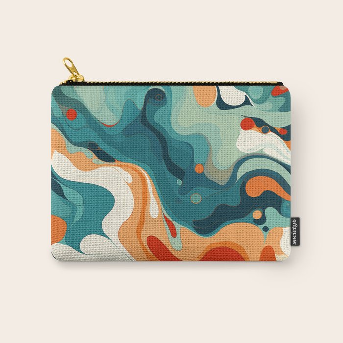 Colorful Tides Carry All Pouch Gallery Image 1