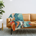 Colorful Tides Throw Blanket Gallery Image 1