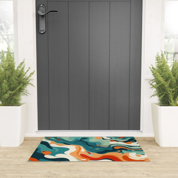 Colorful Tides Welcome Mat Gallery Image 3