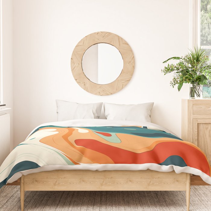 Colorful Tides Duvet Cover Gallery Image 3