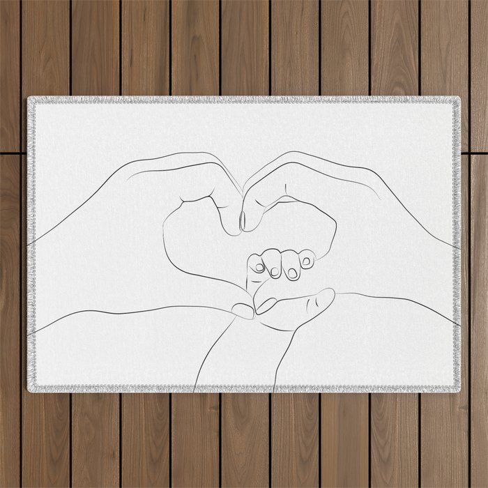 Unconditional Love Outdoor Rug Gallery Image 1
