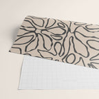 Abstract vintage flower art pattern Wrapping Paper Gallery Image 2
